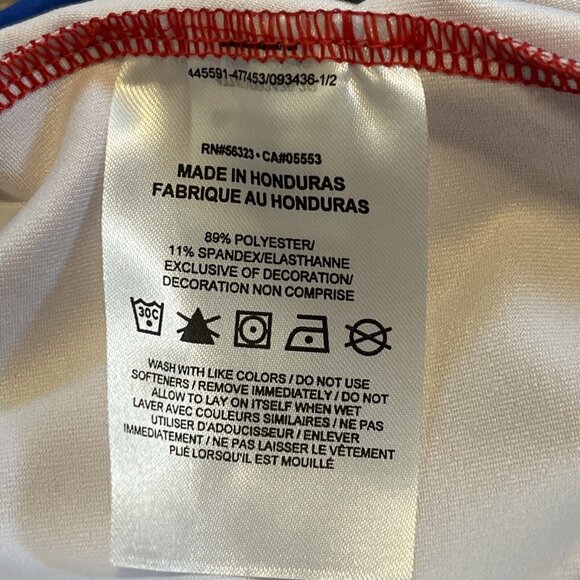 Women's Nike NSU Digital Fast Running Unitard MEDIUM Red Blue Track Field CV3665 - Picture 9 of 10